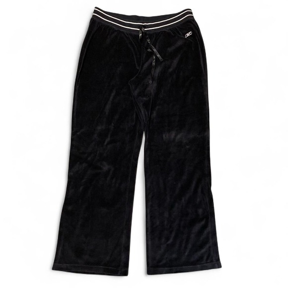 Reebok Pants - Reebok vintage 2000s velour flare pants logo hit athleisure women's XL/33x31
